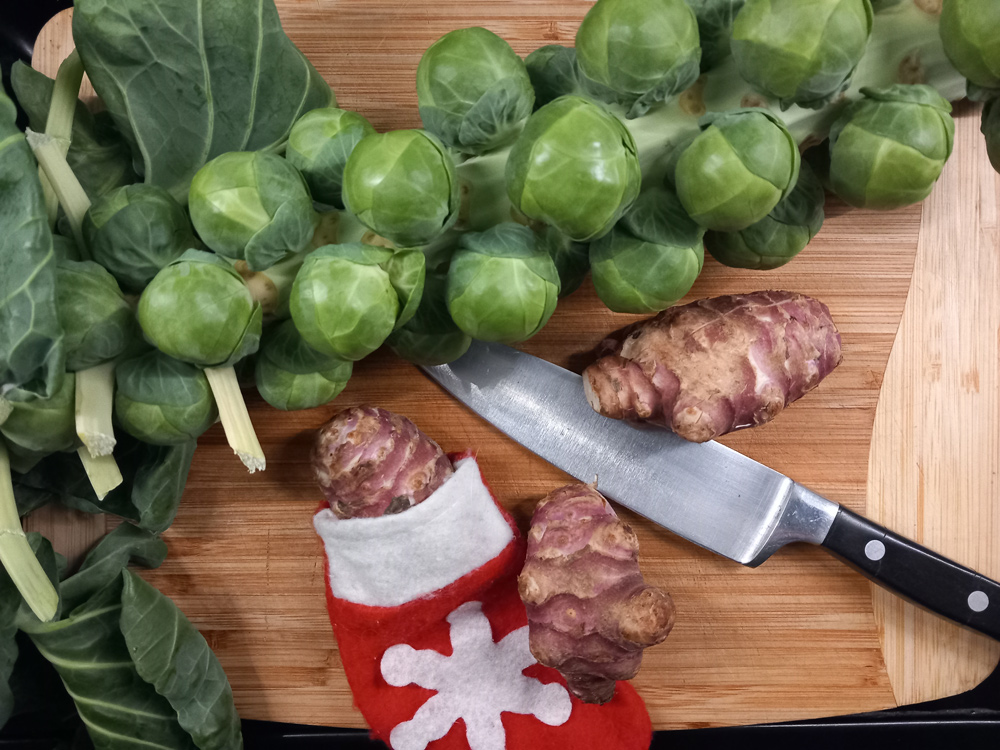 Sprouts and artichoke hash is a nutritional bounty