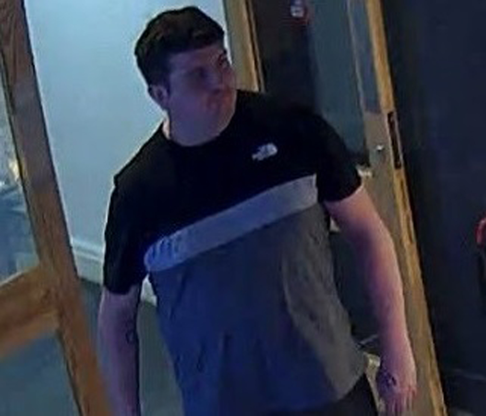 CCTV image attached of a person police would like to identify.