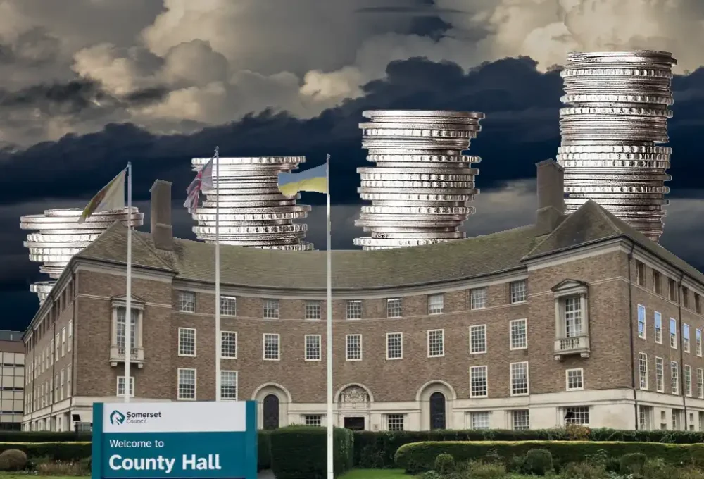 Somerset Council is struggling to balance the books amid a £100m funding gap