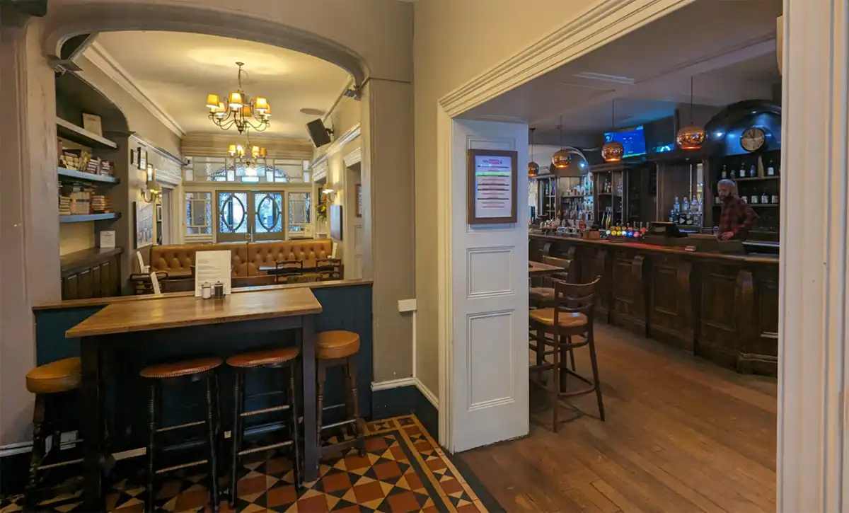 The current bar would get a makeover if plans are approved. Picture: Heritage Potential/Somerset Council