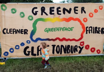 The Glastonbury Festival backs a range of causes, including the likes of Greenpeace