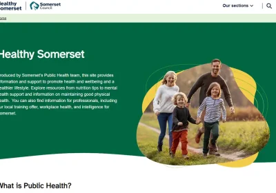 The Healthy Somerset website has a new look and layout