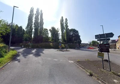 The crash happened at Hendford Hill in Yeovil on Monday. Picture: Google