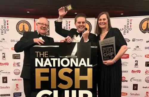 Knights Fish and Chip Restuarant in Glastonbury has picked up a top national award