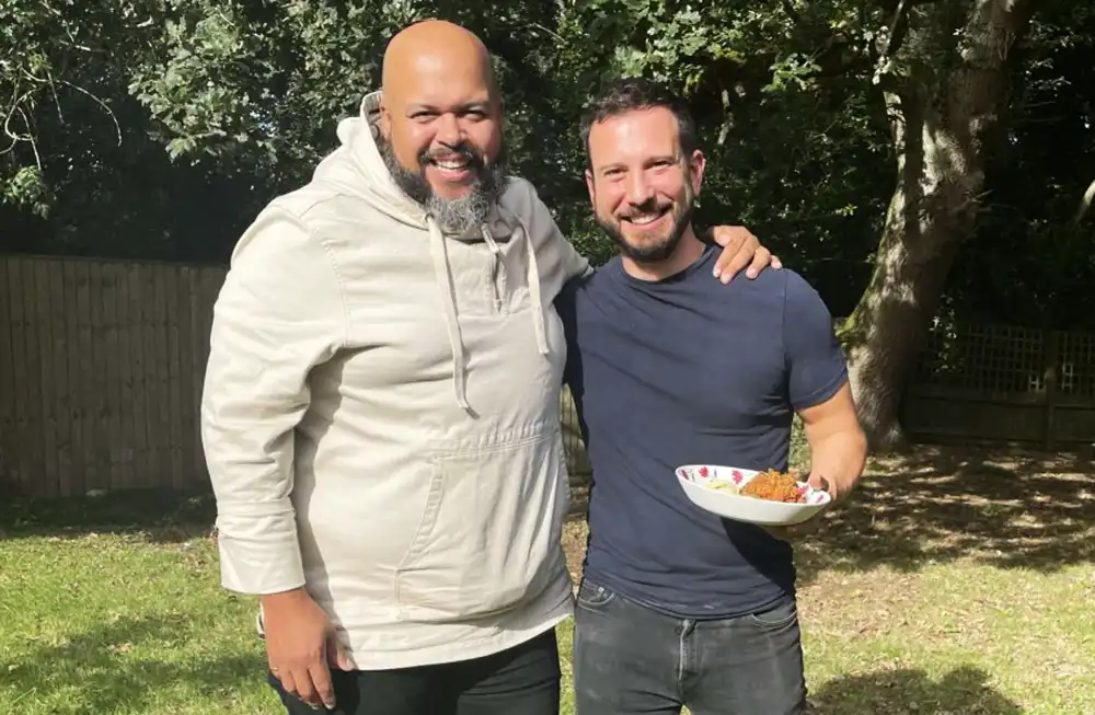 Leon Challis-Davies from Eat Wild and Pete Ttofis of Tops Nurseries