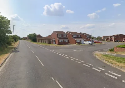 The crash happened in Love Lane, near the junction with Ramsay Way, in Burnham. Picture: Google