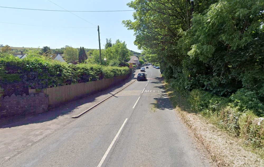 The tragic incident happened in New Road, Shipham. Picture: Google