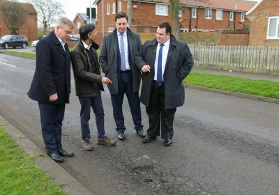 Rishi Sunak announced more money to tackle potholes last year. Picture: X/UK Prime Minister
