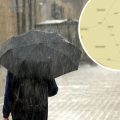 Heavy rainfall is set to hit Somerset, Wiltshire and Dorset over the weekend