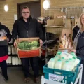 Wincanton Racecourse donated food to the Vale Pantry when racing was called off