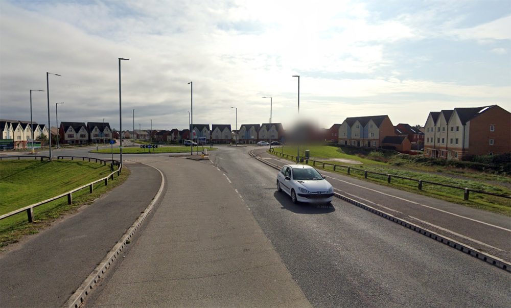 The crash happened in Ascot Drive, Bridgwater. Picture: Google