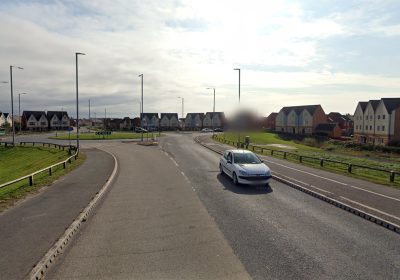 The crash happened in Ascot Drive, Bridgwater. Picture: Google