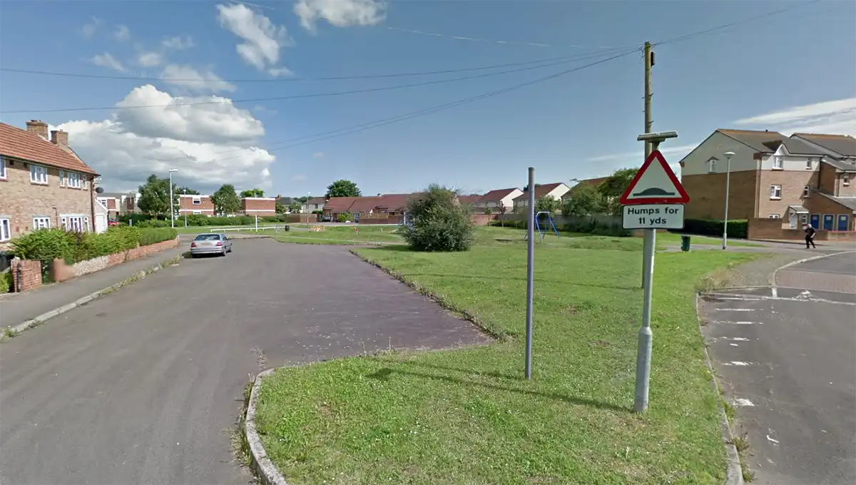 The "frenzied" stabbing took place in a park in Halcon, Taunton, in February 2023. Picture: Google