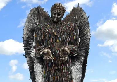 The Knife Angel will be unveiled by Emma Webber in Taunton on April 3. Picture: British Ironwork Centre