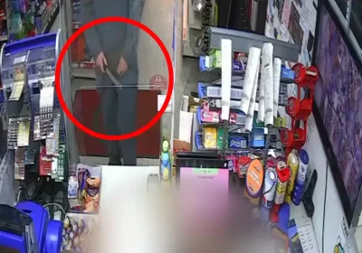 The attempted robbery happened at a shop in Manor Court, Weston. Picture: Avon & Somerset Police