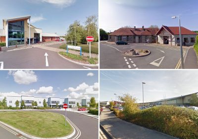 MIUs in, clockwise from top left; West Mendip, Shepton Mallet, Frome and Bridgwater, will be renamed UTCs