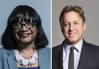 Marcus Fysh and Diane Abbott.