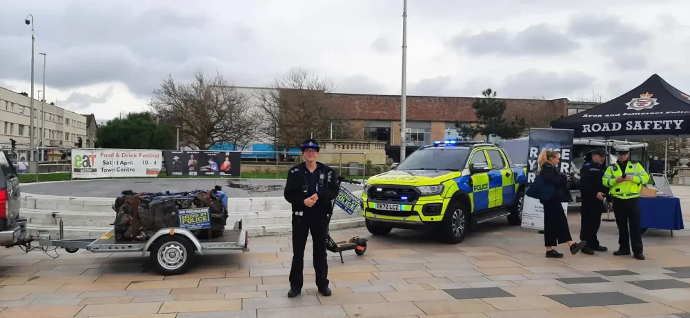Police were out and about in Weston. Picture: Avon & Somerset Police
