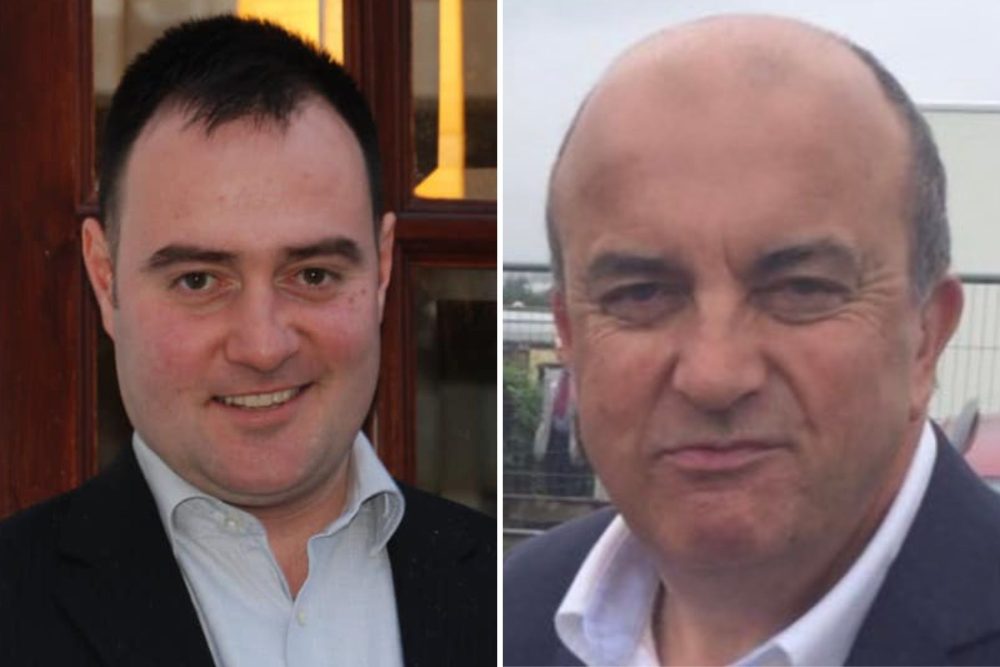 Dr Greg Chambers, left, will stand for Labour and David Hall for the Conservatives in Somerton