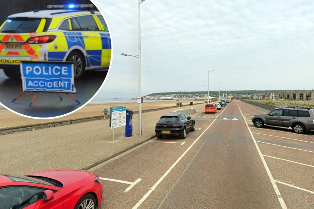 The crash happened in Marine Parade, Weston. Picture: Google