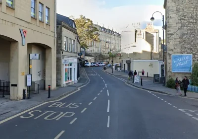 The attacks happened in the Walcot Street area of Bath, police said. Picture: Google