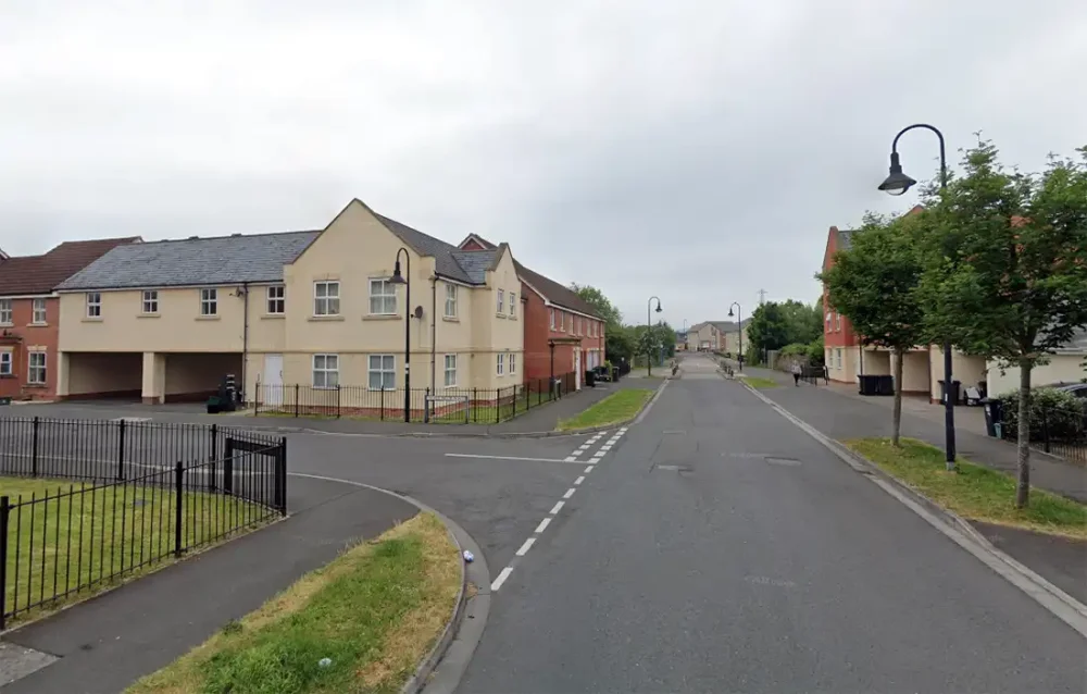 The incident happened near the junction of Worle Moor Road and Old Mill Way in Weston. Picture: Google