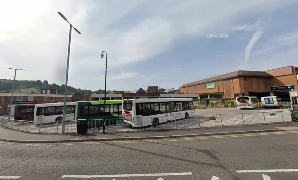 Bus number 1 runs between Shepton Mallet and Yeovil Bus Station, above. Picture: Google