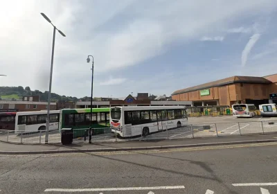 Bus number 1 runs between Shepton Mallet and Yeovil Bus Station, above. Picture: Google
