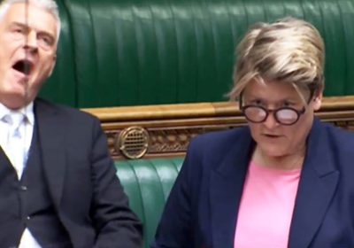 Lee Anderson (Reform, Ashfield) clearly found Sarah Dyke's question a touch tiresome... Picture: Parliament TV