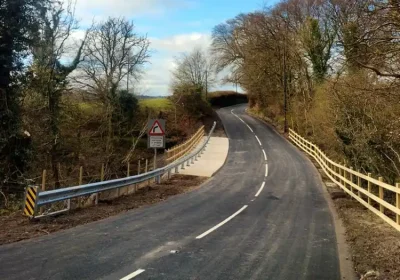 The B3224 at Roundwaters has finally been fully reopened. Picture: Somerset Council