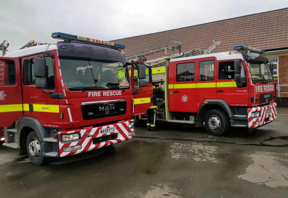 Fire crews from Castle Cary were sent to East Pennard at around 7.30pm last night