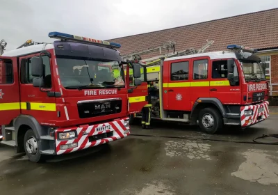 Fire crews from Castle Cary were sent to East Pennard at around 7.30pm last night