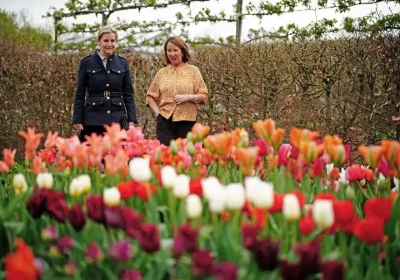 The Duchess of Edinburgh at the Yeo Valley organic garden