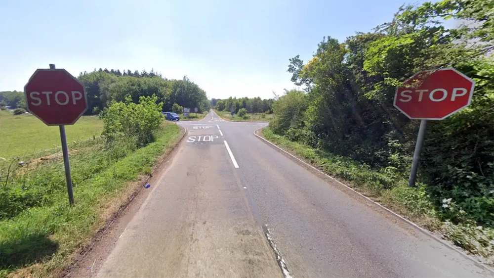The Miners Arms junction at Priddy is a notorious accident blackspot. Picture: Google