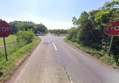 The Miners Arms junction at Priddy is a notorious accident blackspot. Picture: Google