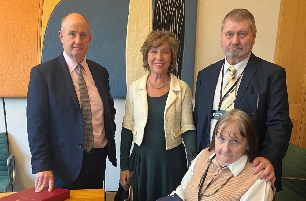 (L-R) Kevin Hollinrake, Rebecca Pow, Steve Marston, Mrs Marston.