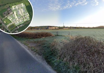 Around 40 new homes could be built on the site in Evercreech. Pictures: Google/Octavia/Somerset Council