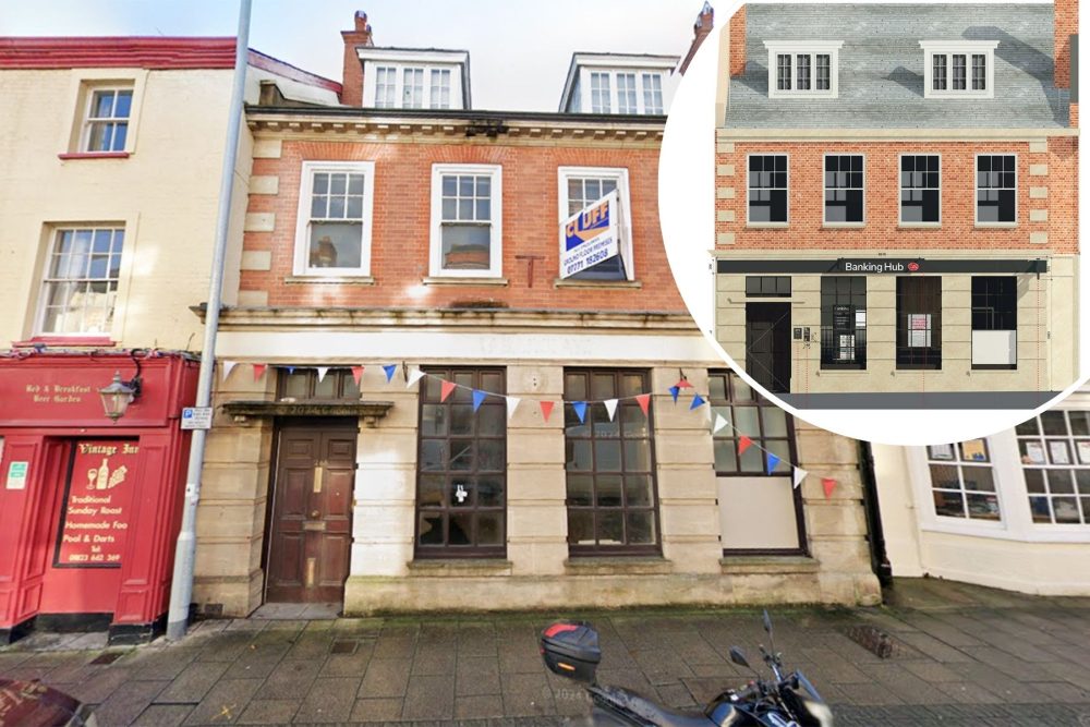 The new banking hub will be at 26 Fore Street, Wellington