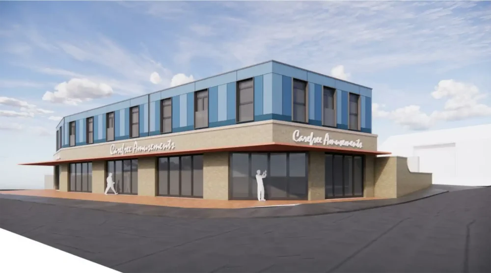 How the new Carefree amusement arcade and holiday lets could look. Picture: Salmon Planning Company/Somerset Council