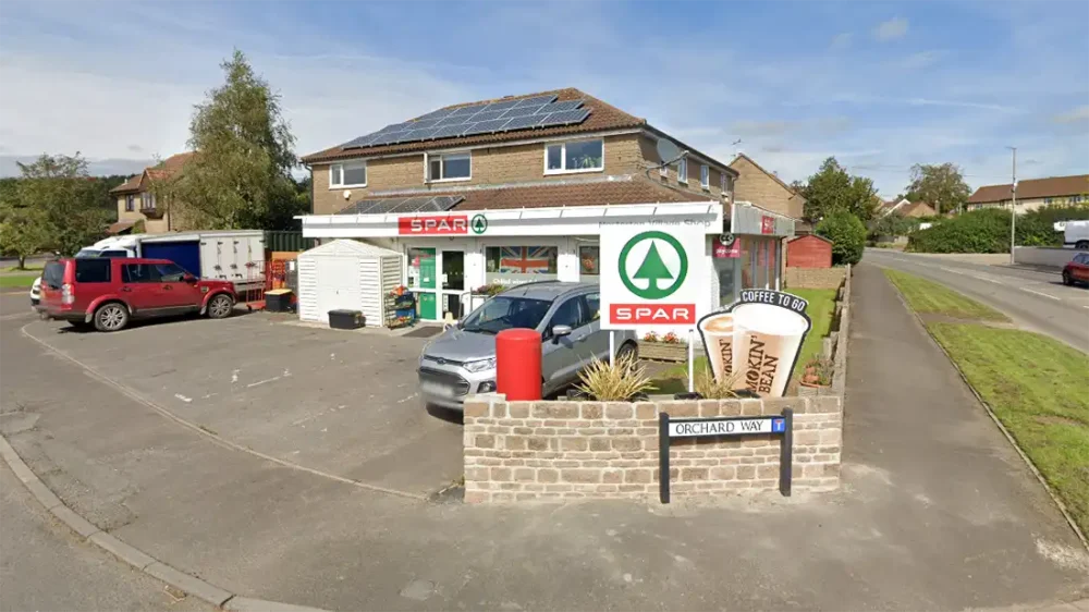 A raid took place at Spar in Mosterton. Picture: Google