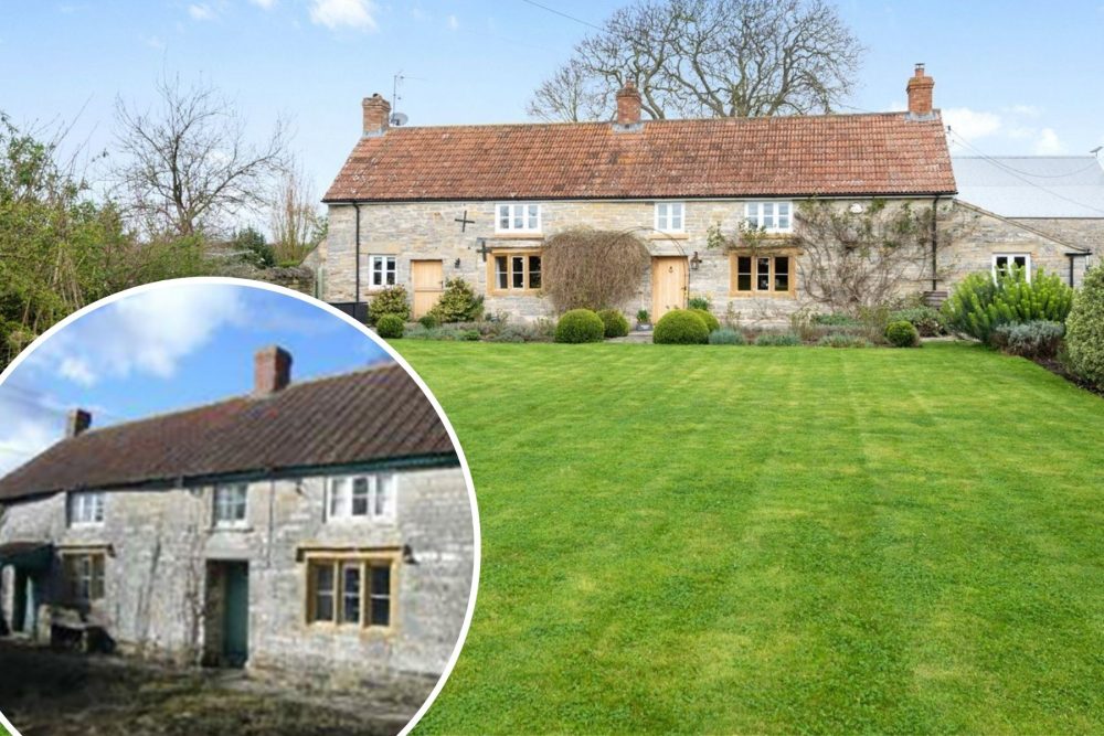 Windmill Farm in Pibsbury, near Langport, is on the market for £1.35m. Pictures: GTH