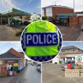 Luke Spencer has been charged with conspiring to commit burglary at, clockwise from top left; the BP garage in Curry Rivel, the Premier Store in Moorland Road, Bridgwater, Spar in Mosterton, Dorset, and Brocks in Rockwell Green, Wellington. Pictures: Google