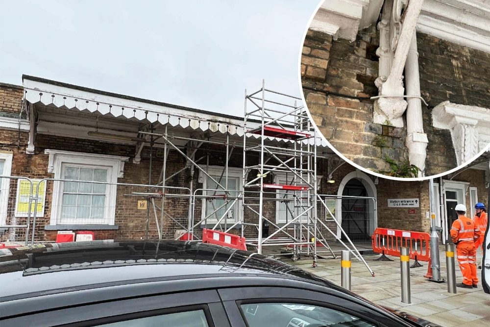 The canopy on the south side of Taunton Railway Station is set to be replaced. Pictures: Network Rail/Somerset Council