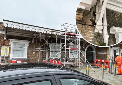 The canopy on the south side of Taunton Railway Station is set to be replaced. Pictures: Network Rail/Somerset Council