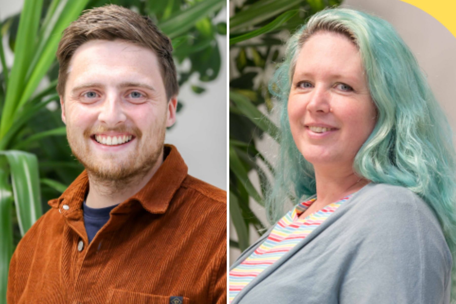 Taunton Town Council leader, Tom Deakin, left, and deputy Amber Packer-Hughes. Pictures: Taunton Town Council