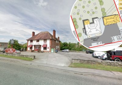The Waggon and Horses in Glastonbury could be converted if plans are approved. Pictures: Google/Hill Reading/Somerset Council