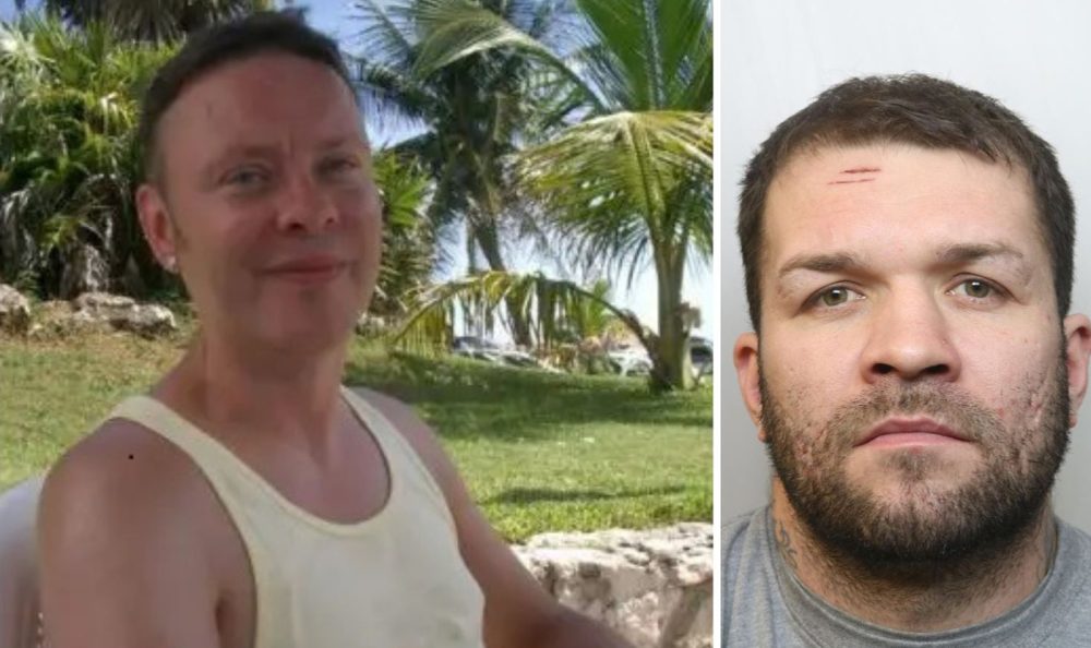 Nick, left, was attacked by Bowers after a night drinking in Weston super Mare. Pictures: Avon & Somerset Police