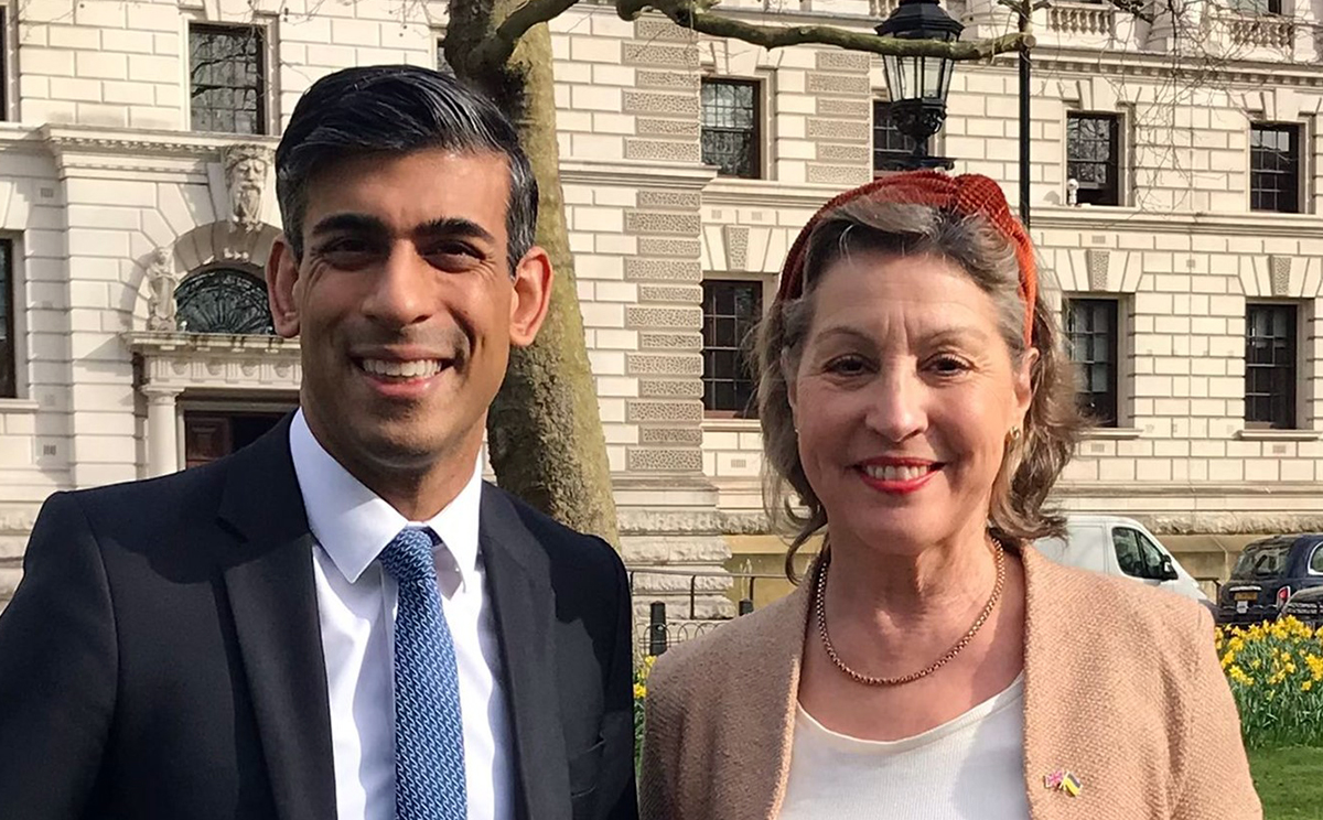 Rebecca Pow with Rishi Sunak
