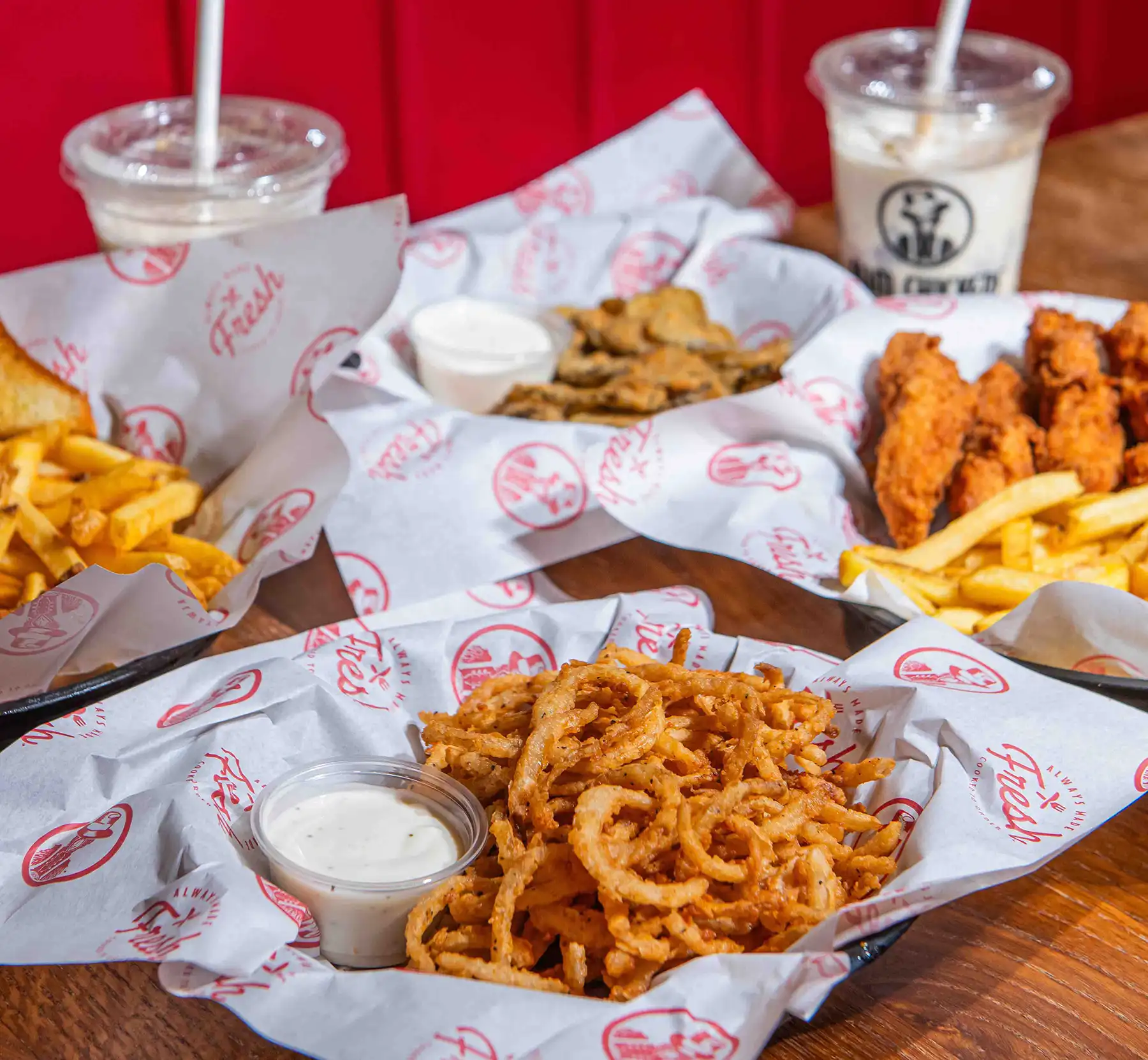 The first 30 customers at Slim Chickens in Street could pick up a freebie...