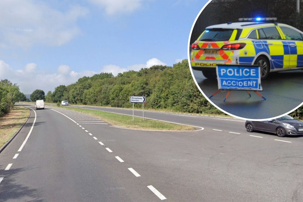 The crash happened on the A303 near Horton, police said. Picture: Google